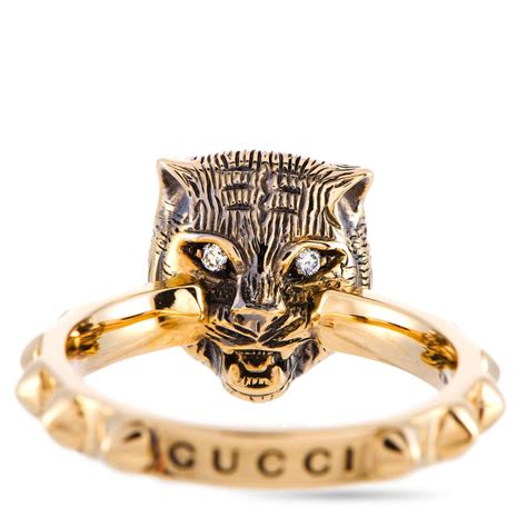 gucci chain cheap|gucci men's feline ring.